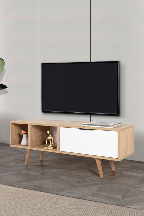 Hanah Home Venüs 3340 Soporte para TV Roble Zafiro y Blanco Hanah Home Venüs 3340 Soporte para TV Roble Zafiro y Blanco